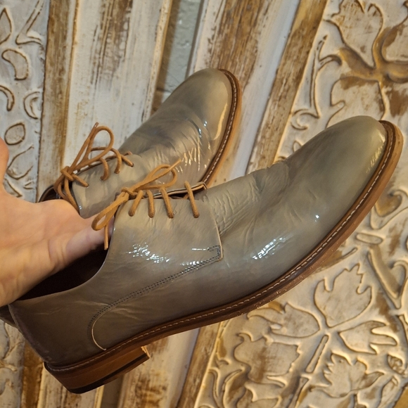 Ted Baker London Men's Patent Leather Oxford Derby Shoe. - Picture 3 of 14